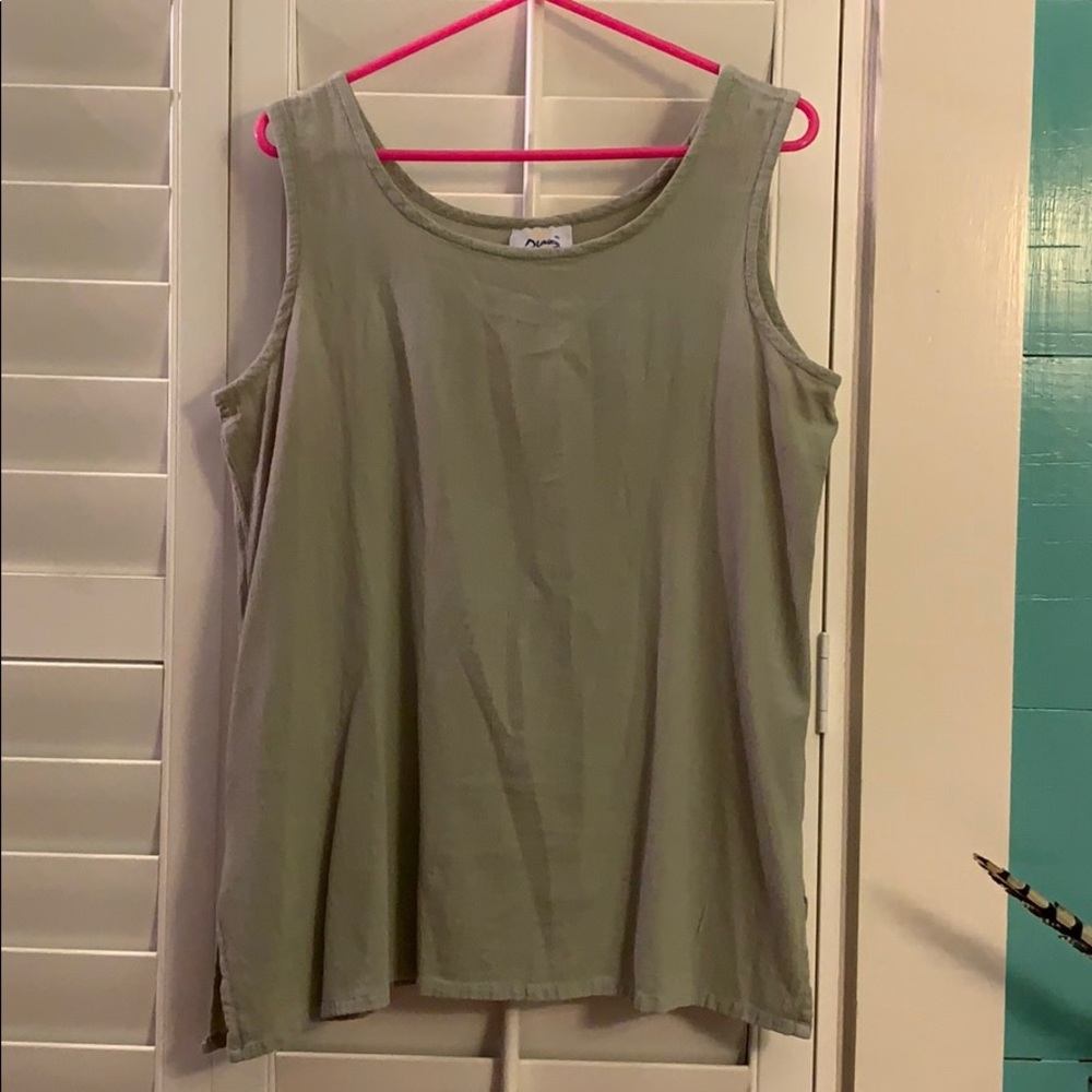 Dunes Camo Green Awesome Tank Top Size M
